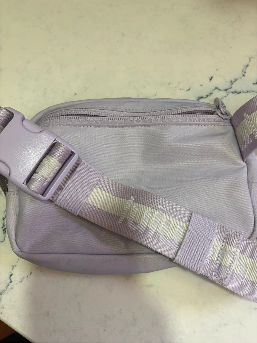 Lululemon Everywhere Belt Bag 1L Wordmark Strap Lavender Lilac Purple O/S